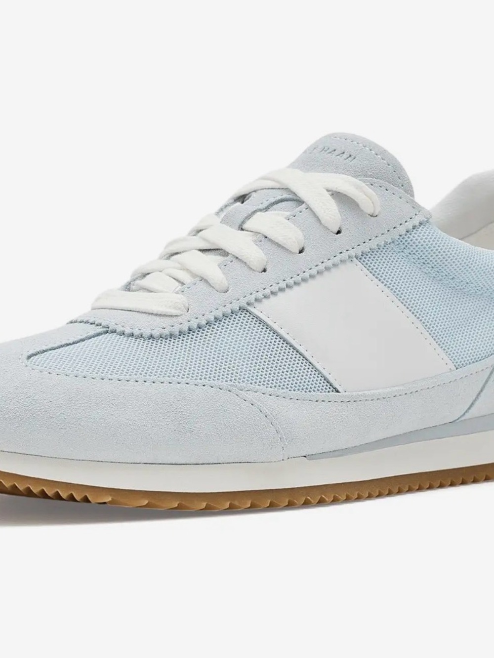 New Women’s Cole Haan Davia Light Blue and White Low-Top Sneakers